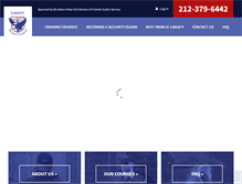 Tablet Screenshot of libertysecuritytraininginstitute.com